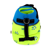 Puppy Angel Anchor Life Vest in Neon Lime