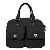 Puppy Angel Worldwide Quilted Carrier in Black