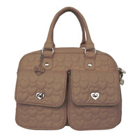 Puppy Angel Worldwide Quilted Carrier in Brown