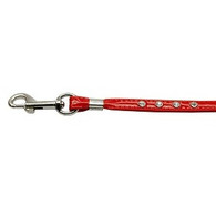 Single Row Patent Jewel Lead in Red