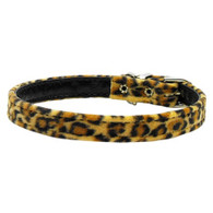 Slim Animal Print Collar in Leopard