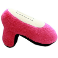 High Heel Squeaky Pet Toy in Bright Pink