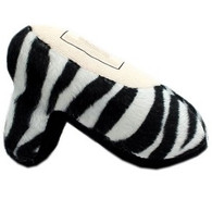 High Heel Squeaky Pet Toy in Zebra