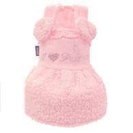 Puppy Angel Pom Pom Beauty Dress in Pink 60% OFF