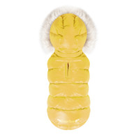 Trim Down Padding Hood Vest in Yellow