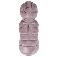 Love Hood Down Padding Vest in Pearly Pink