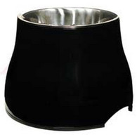 Elevated Dog Bowl in Black in Large