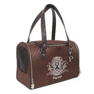Puppy Angel Royal Paw Drive Carrier in Brown
