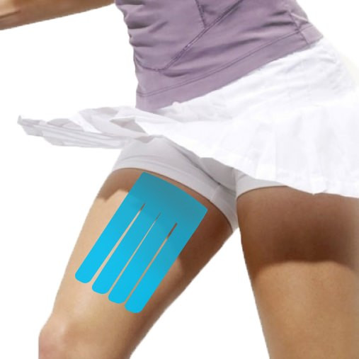 Kinesiology Tape Pre Cut Thigh Support - DrK