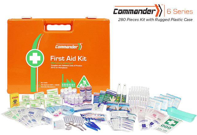 Large First Aid Kits - Rugged Plastic