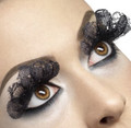 Black Lace Fabric Eyelashes