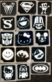 Heros & Characters Stencils
