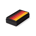 Global Colours’ Dragon Fire One Stroke (25g) similar to formerly named Mexico and contains the following colours: Strong Black, Old Red, Red, Neon Orange, Yellow Dragon Fire is one of our all time best sellers, as it is ideal for such a variety of uses. It is the all-time best one stroke for creating perfect flames. Use it to create flaming skulls designs, flaming soccer balls for sporting events , or fire-breathing monsters. Dragon Fire’s other fantastic use is in creating a wide variety of dragon designs, dinosaurs, Halloween eye designs and monster masks. Combine it with Global Colours’ Strong Black on a reptile-skin stencil for incredible results. Also fantastic when used with a dauber to create creepy spider designs.
