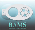 BAM Soccer Stencil