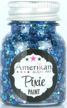 Midnight Blue Pixie Glitter is a deep blue with teal accents and lots of holographic highlights. 