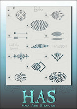 Half Ass Boho stencils