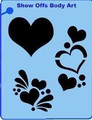 Hearts Stencil