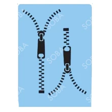 Zip stencil by Quick EZ