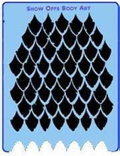 Dragon Scales Stencil