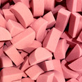 Pink Wicked sponges 1/2 round- soft yet firm , gives a smooth finish. Great for blending with Face paints or makeup. Perfect for Rainbows-small side fits 30g 1 Stroke paints, wide side fits 50g Split cakes