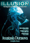 Illusion 12 $29.95
Cover artist Anastasia Durasova shows her creative artwork and underwater body art illusions.

Spotlight artist Heather Aguilera shares her powerful spiritual art

Step by Step Rainbow Unicorn designs, FABAIC 2010 Review, Extreme beauty by Anabel Vargas and so much more!