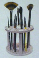 Brush caddy holds up to 49 brushes