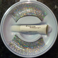 Holographic Silver False Eyelashes with adhesive.