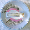 Extra Long Pink with Black Tip Eyelashes with adhesive