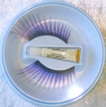 Extra Long Purple with Black Tip Eyelashes with adhesive