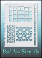 Bad Ass Dishevelled stencil
