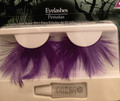 Long purple eyelashes