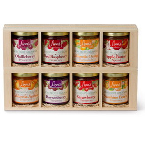Linn’s Fruit Preserves Gift Box – 8-Jar Wood Box