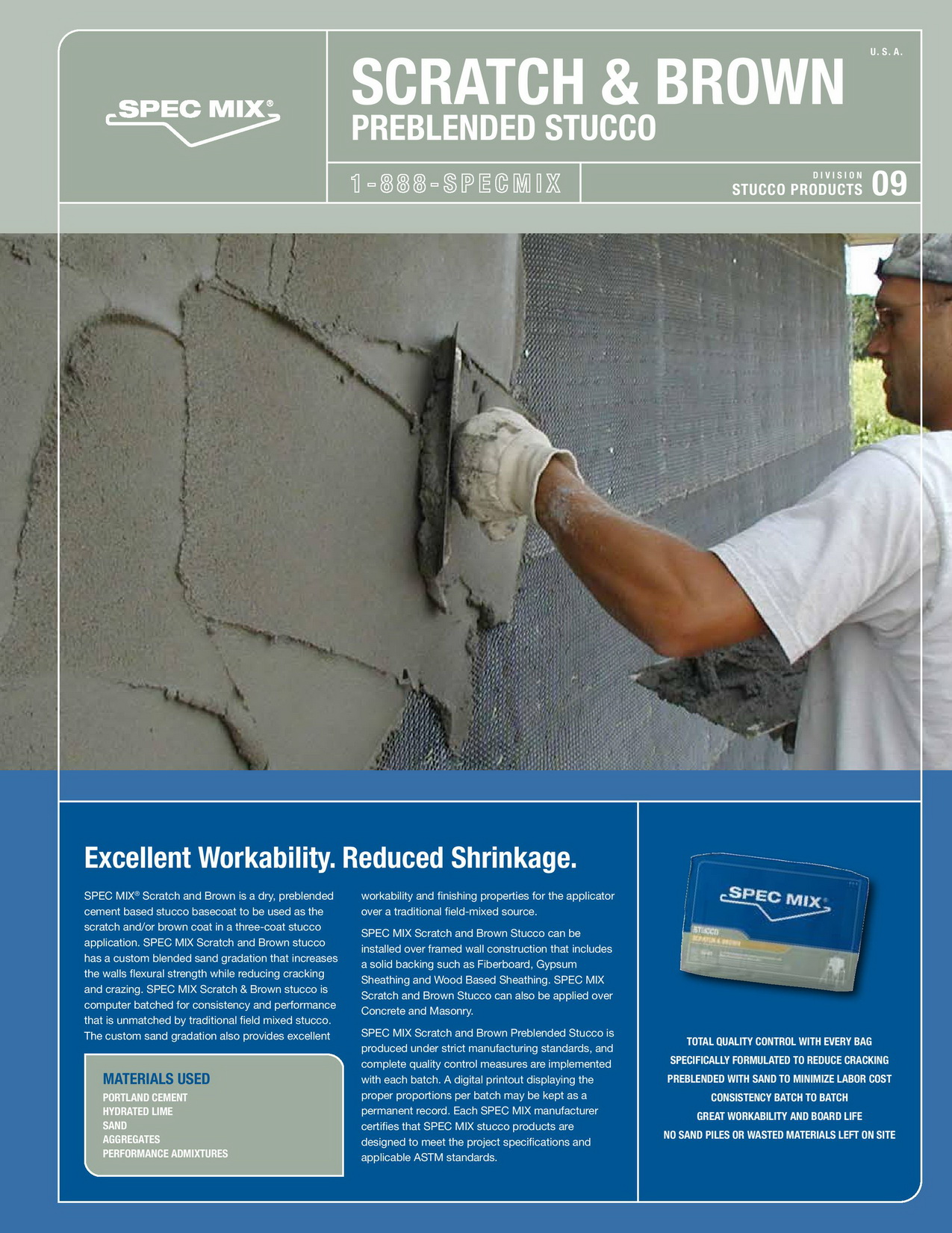 SpecMix Fiber Scratch & Brown Stucco