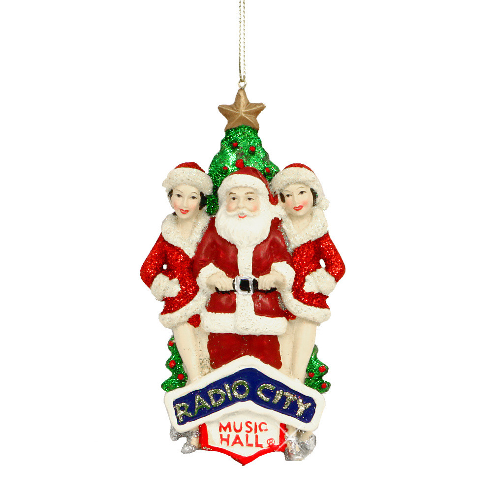 radio city rockettes and santa ornament radio city rockettes and santa ornament