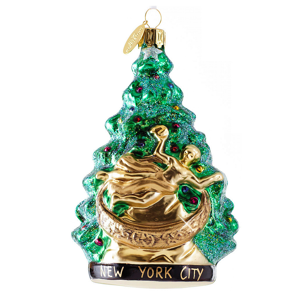 rockefeller center tree glass ornament rockefeller center tree glass ornament