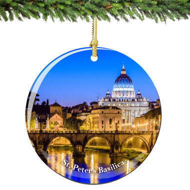 vatican st peters christmas ornament porcelain vatican st peters christmas ornament porcelain