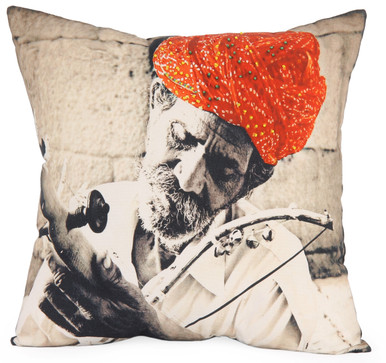MUSIC Photographic Embroidered Pillow