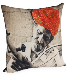 MUSIC Photographic Embroidered Pillow