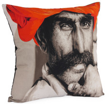 SURATA Photographic Embroidered Pillow