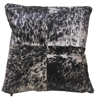 HOLSTEIN black & white cow hide pillow. Double sided.