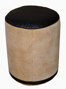 CHATEAUX Pouf Ottoman with Deer Logo