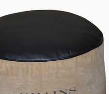 CHATEAUX Pouf Ottoman with Deer Logo