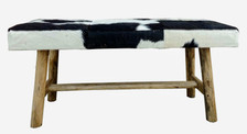 TAURO cowhide bench 