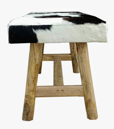 TAURO cowhide bench 