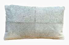 ABBA double-sided grey cowhide lumbar pillow