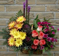 Sympathy Arrangement with Mixed Flowers