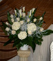 Wedding Ceremony Arrangement With White Flowers