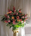 Wedding Reception Arrangement Pastel Flowers