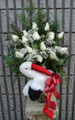  Gift Vase Arrangement With White Roses