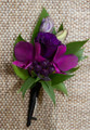 Purple Dendrobium Orchid Boutonniere 